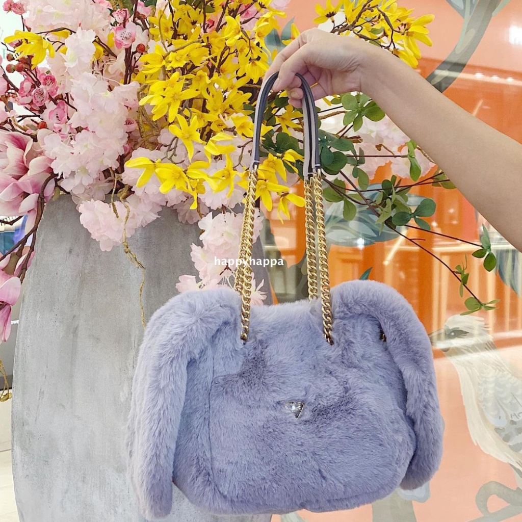 Kate Spadefluff Embellished Faux Fur Small Bucket Bag/Nwt!!